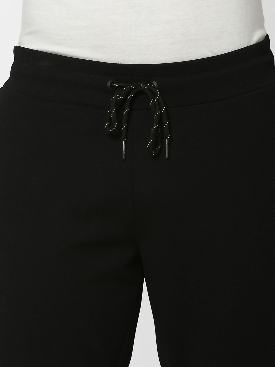 Black Logo Print Sweatpants