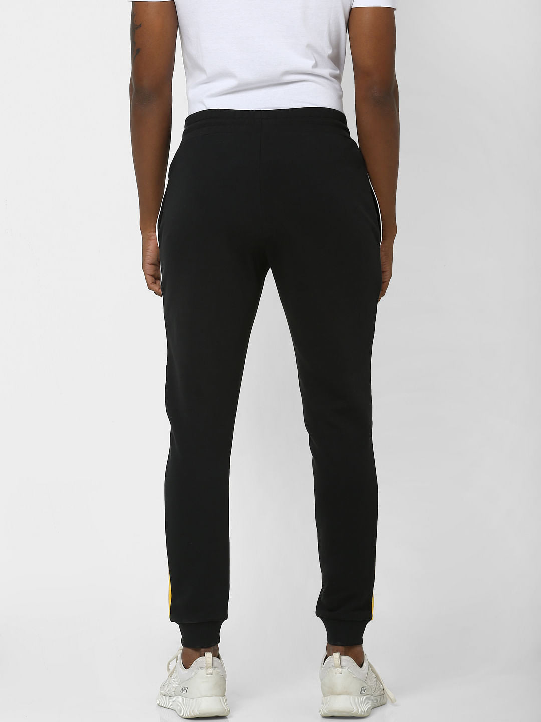 Black Colourblocked Sweatpants