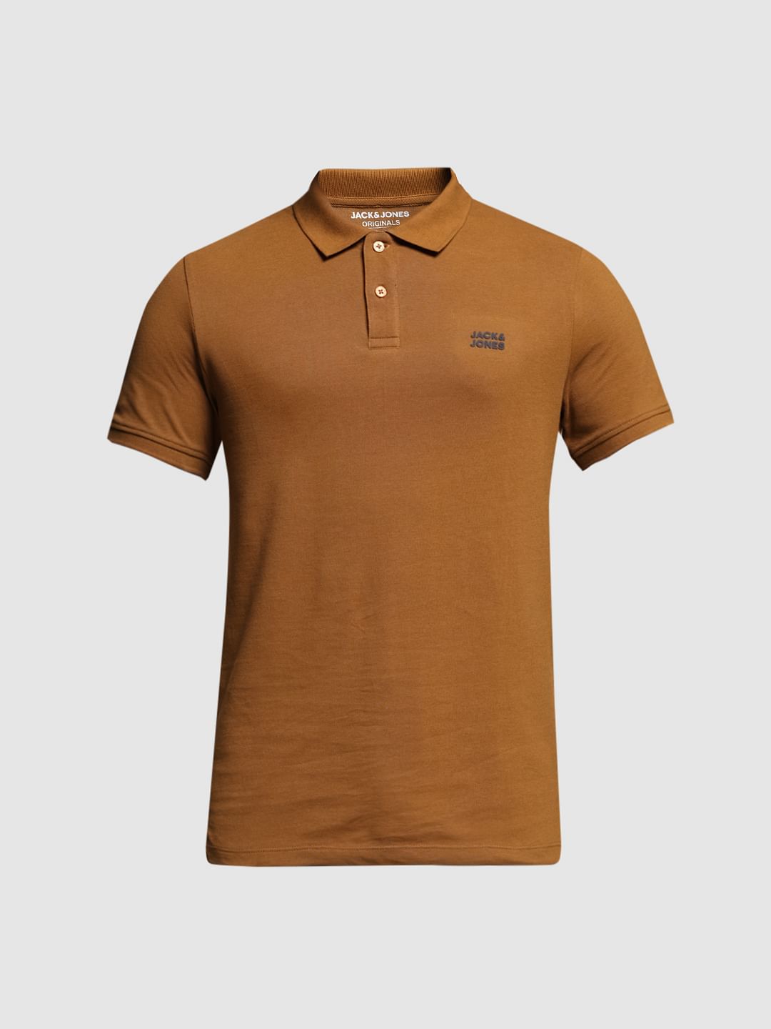 Brown Cotton Polo