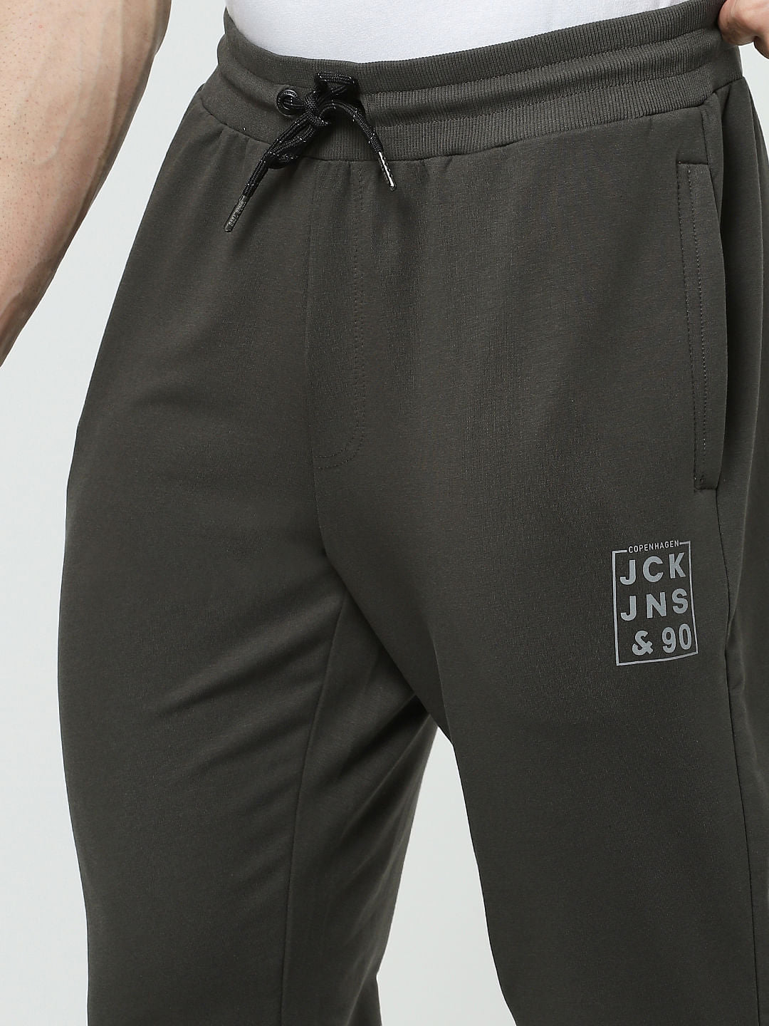 Black Low Rise Trackpants