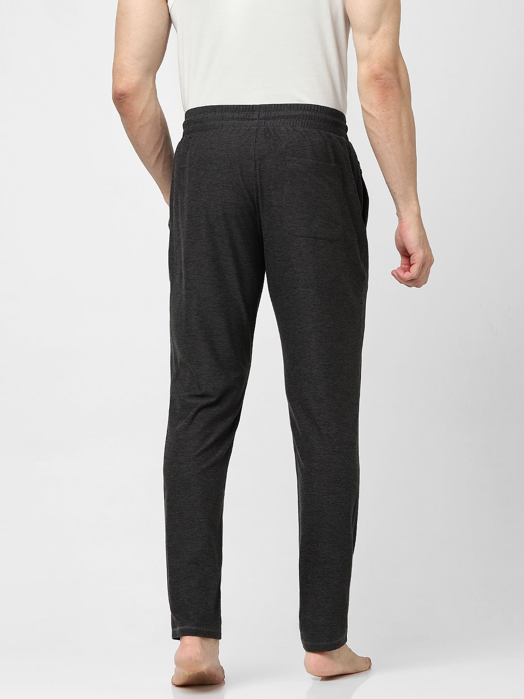 Grey Low Rise Trackpants