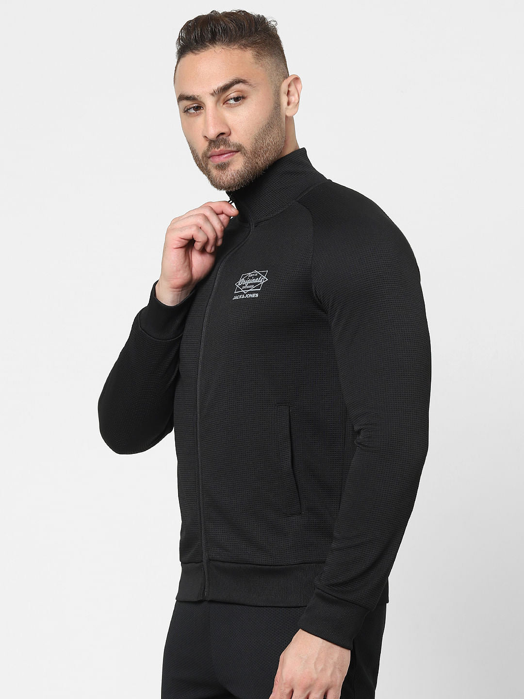 Black Zip Up Sweatshirt