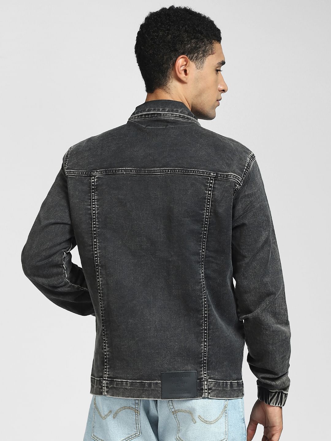 Black Washed Denim Jacket