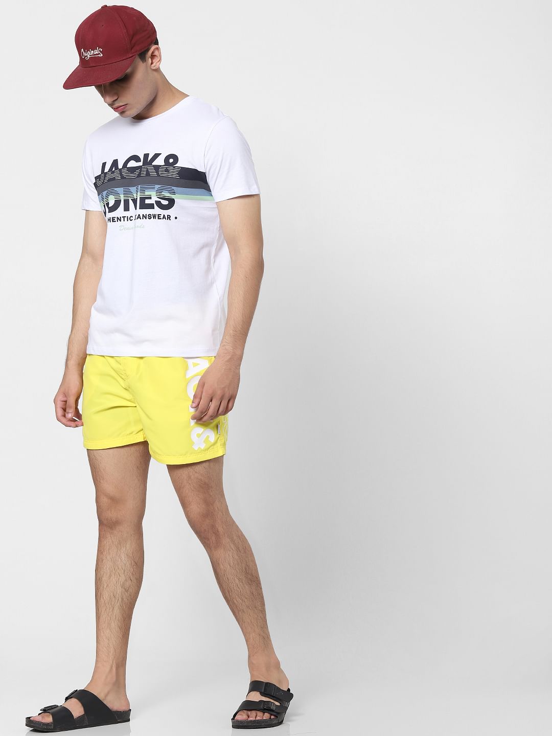White Graphic Crew Neck T-shirt - S