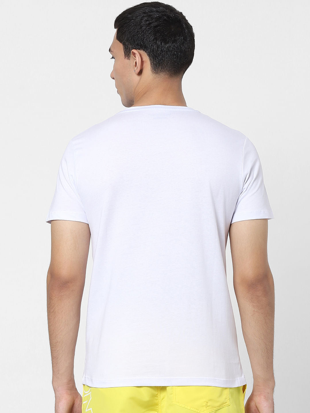 White Graphic Crew Neck T-shirt