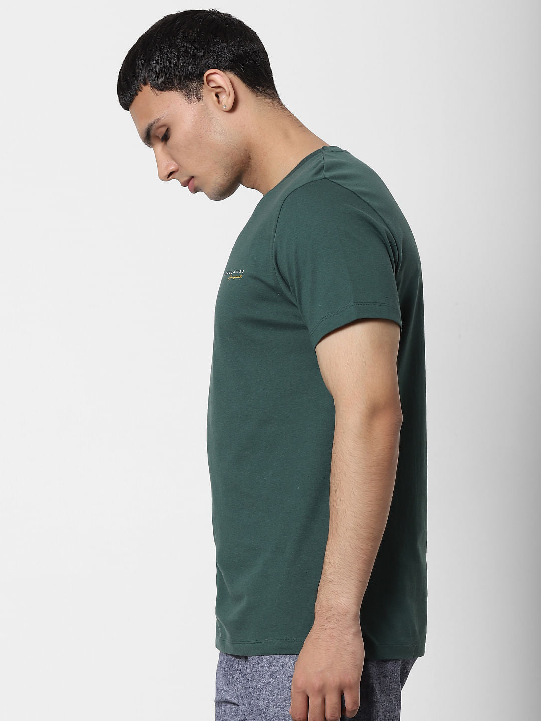 Green Yellow Crew Neck T-shirt
