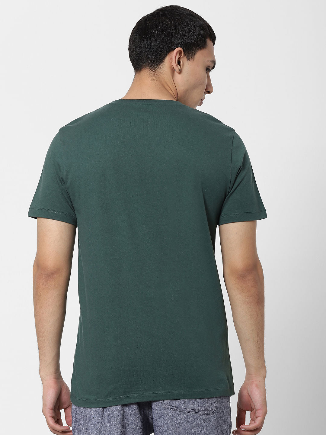 Green Yellow Crew Neck T-shirt