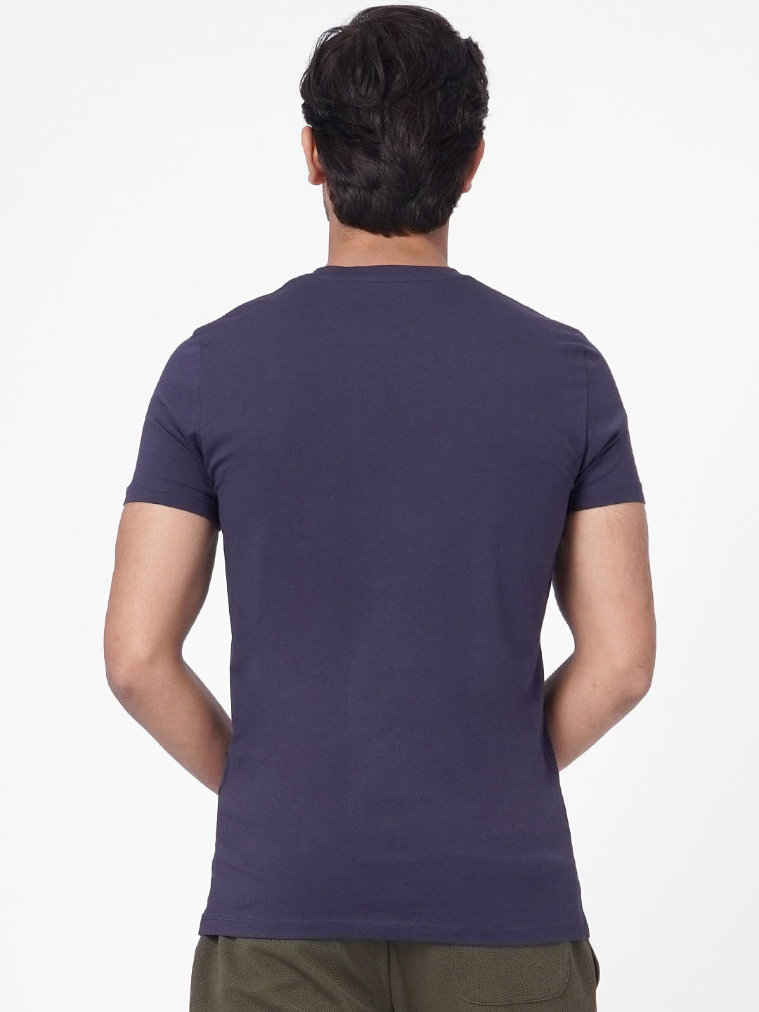 Blue Crew Neck T-shirt