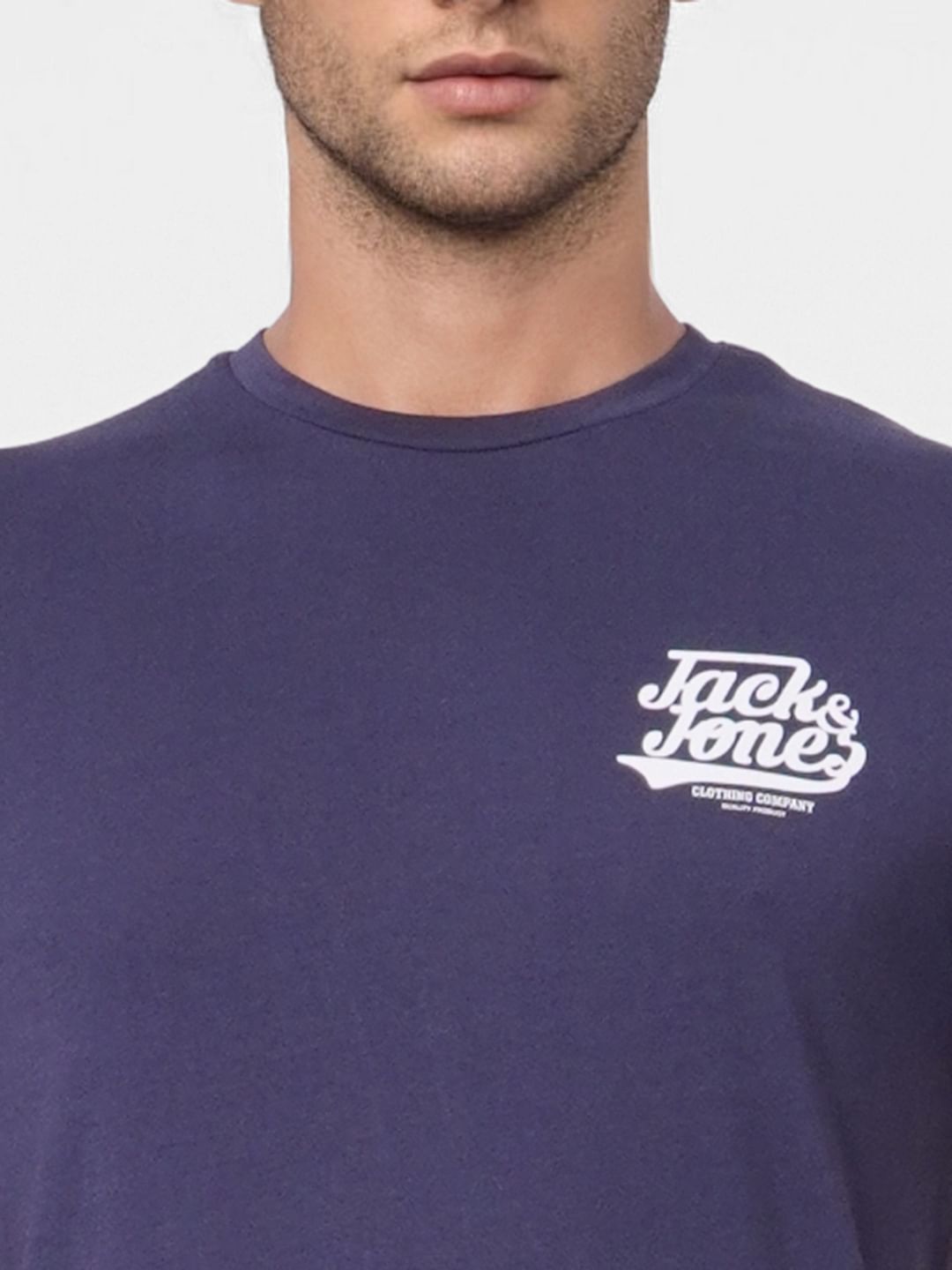 Blue Crew Neck T-shirt