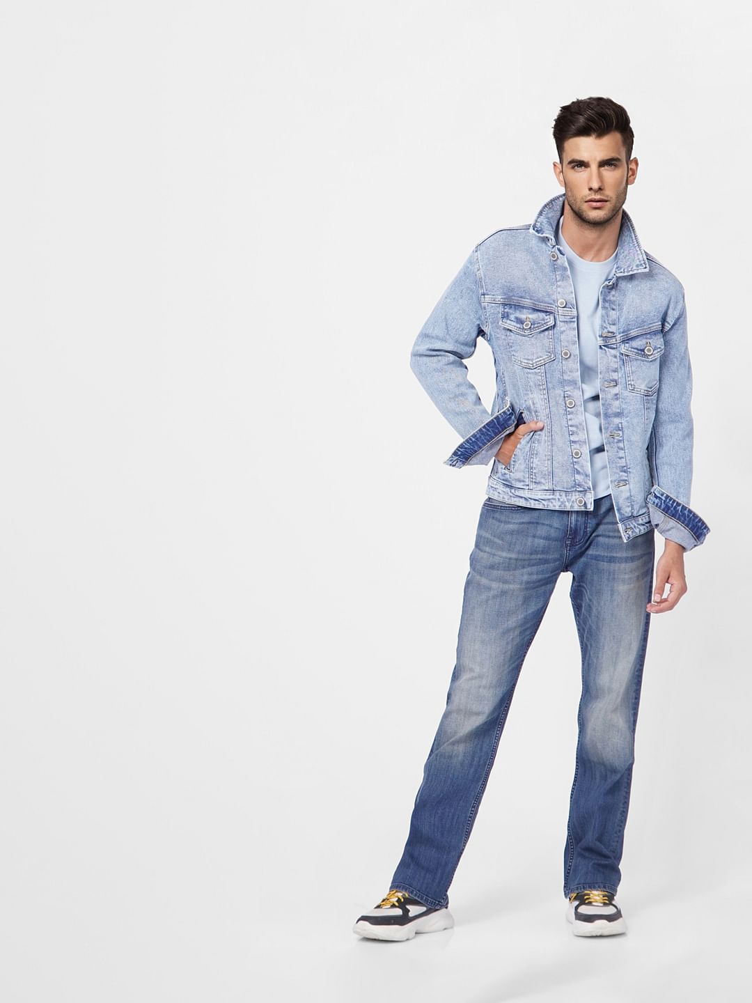 Blue High Rise Ray Bootcut Jeans - 28/30