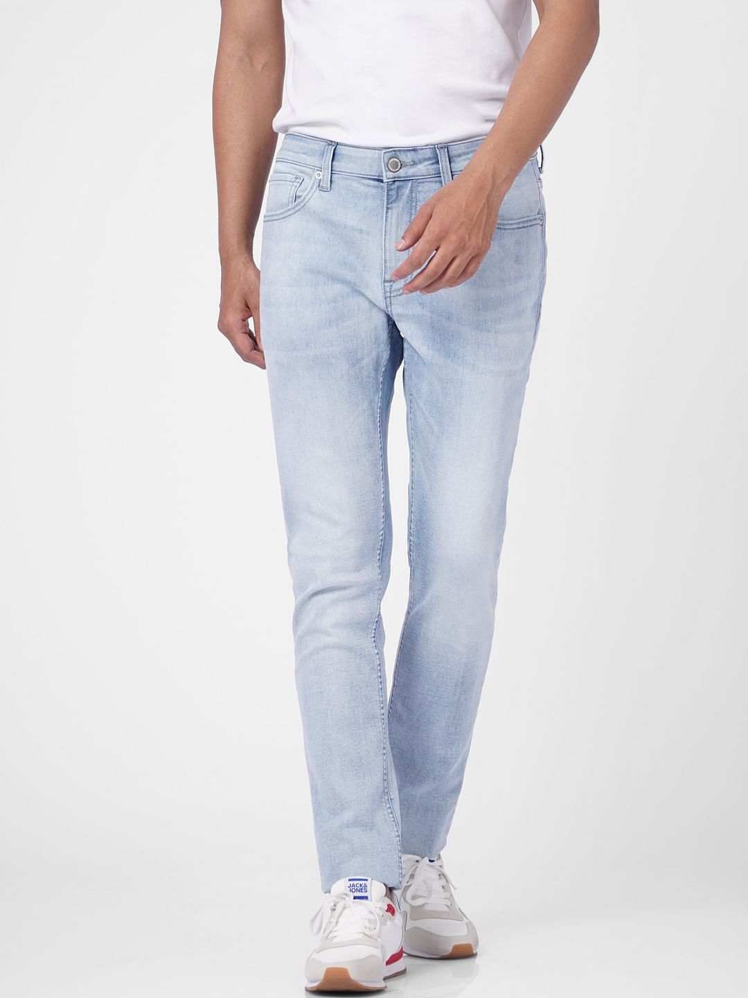 Blue Low Rise Washed Liam Skinny Jeans