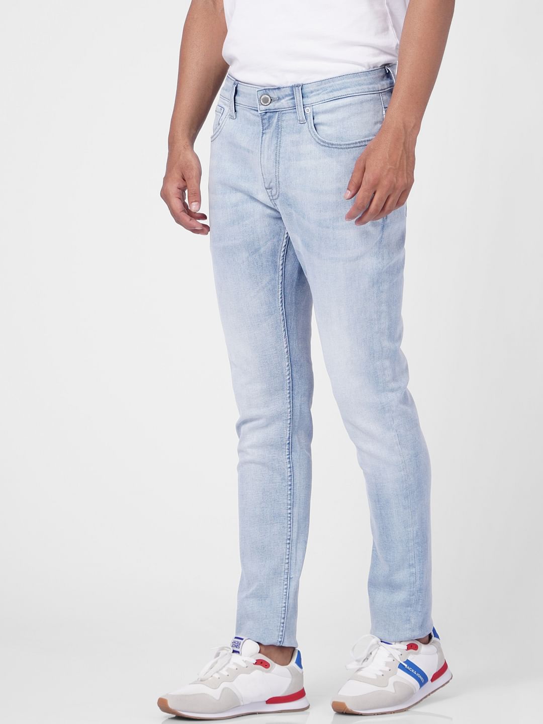 Blue Low Rise Washed Liam Skinny Jeans