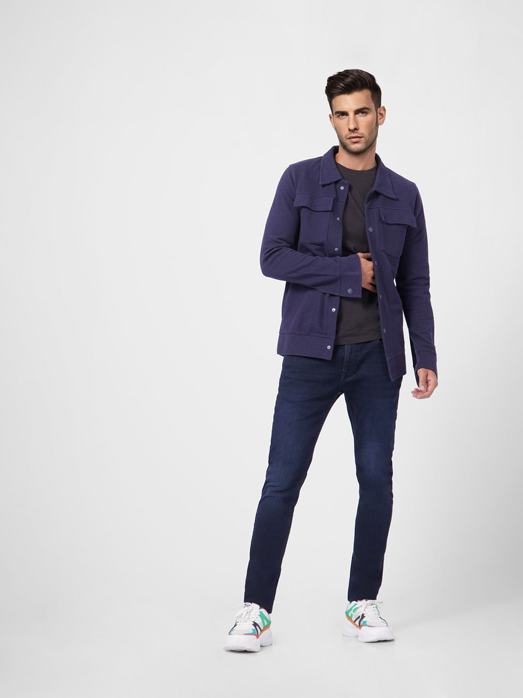 Dark Blue Low Rise Liam Skinny Fit Jeans - 28/30