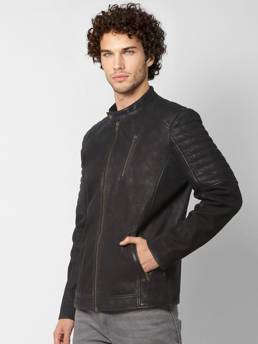 Black    Limited-Edition    Pure Leather Jacket