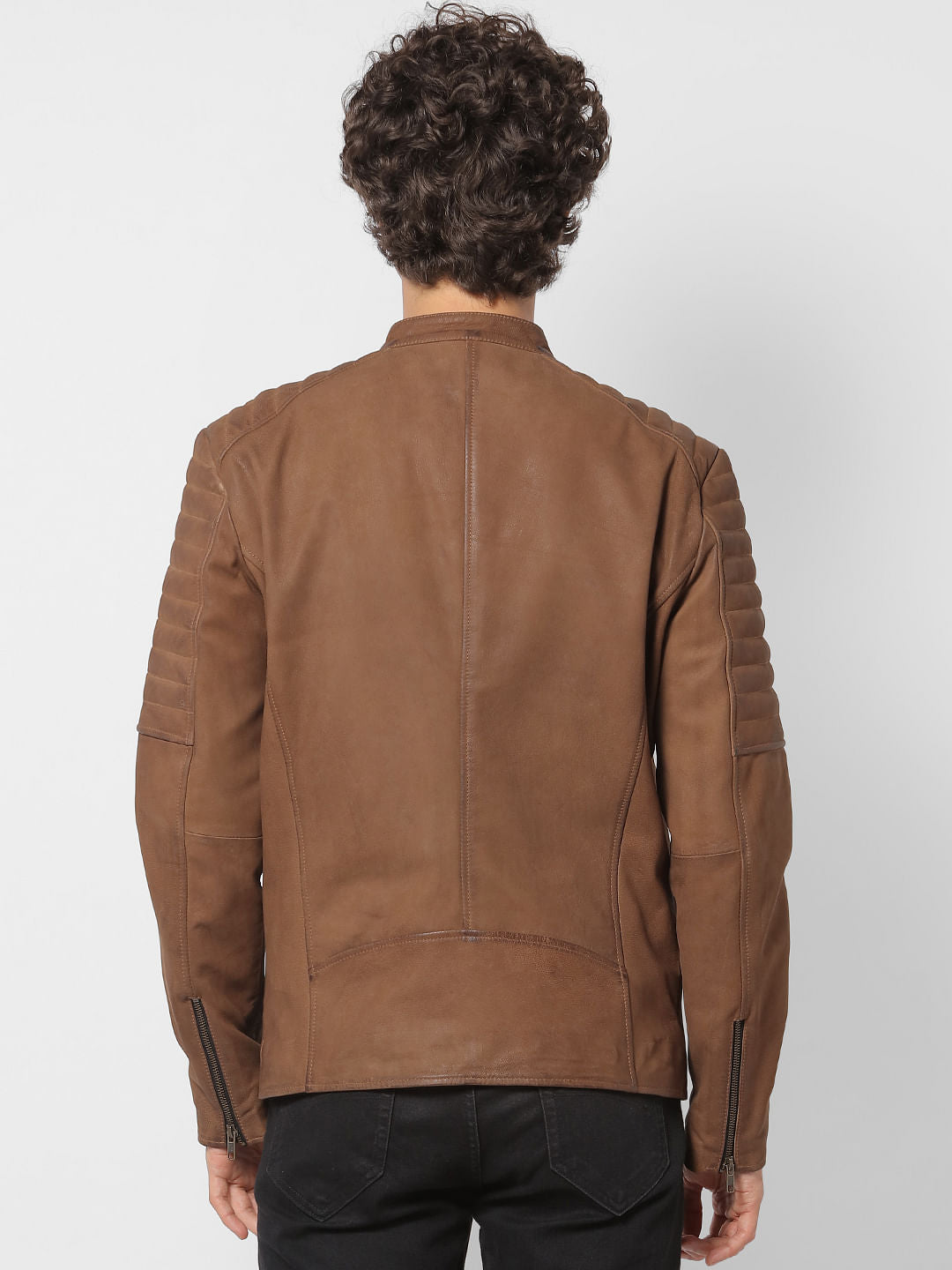 Brown    Limited-Edition    Pure Leather Jacket