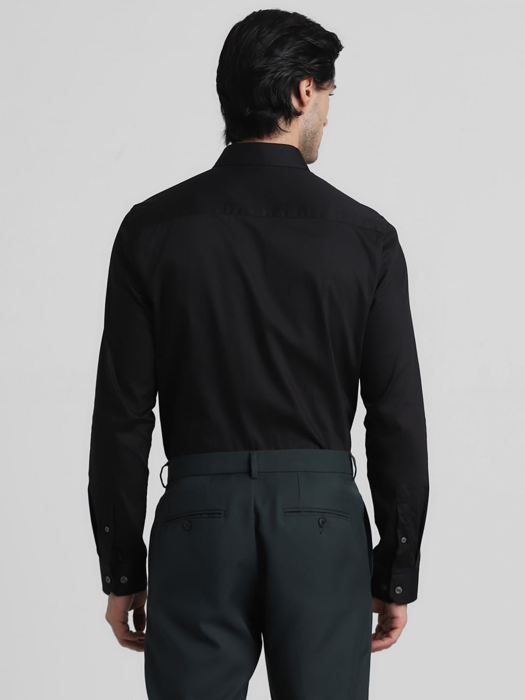 Black Formal Full Sleeves Shirt