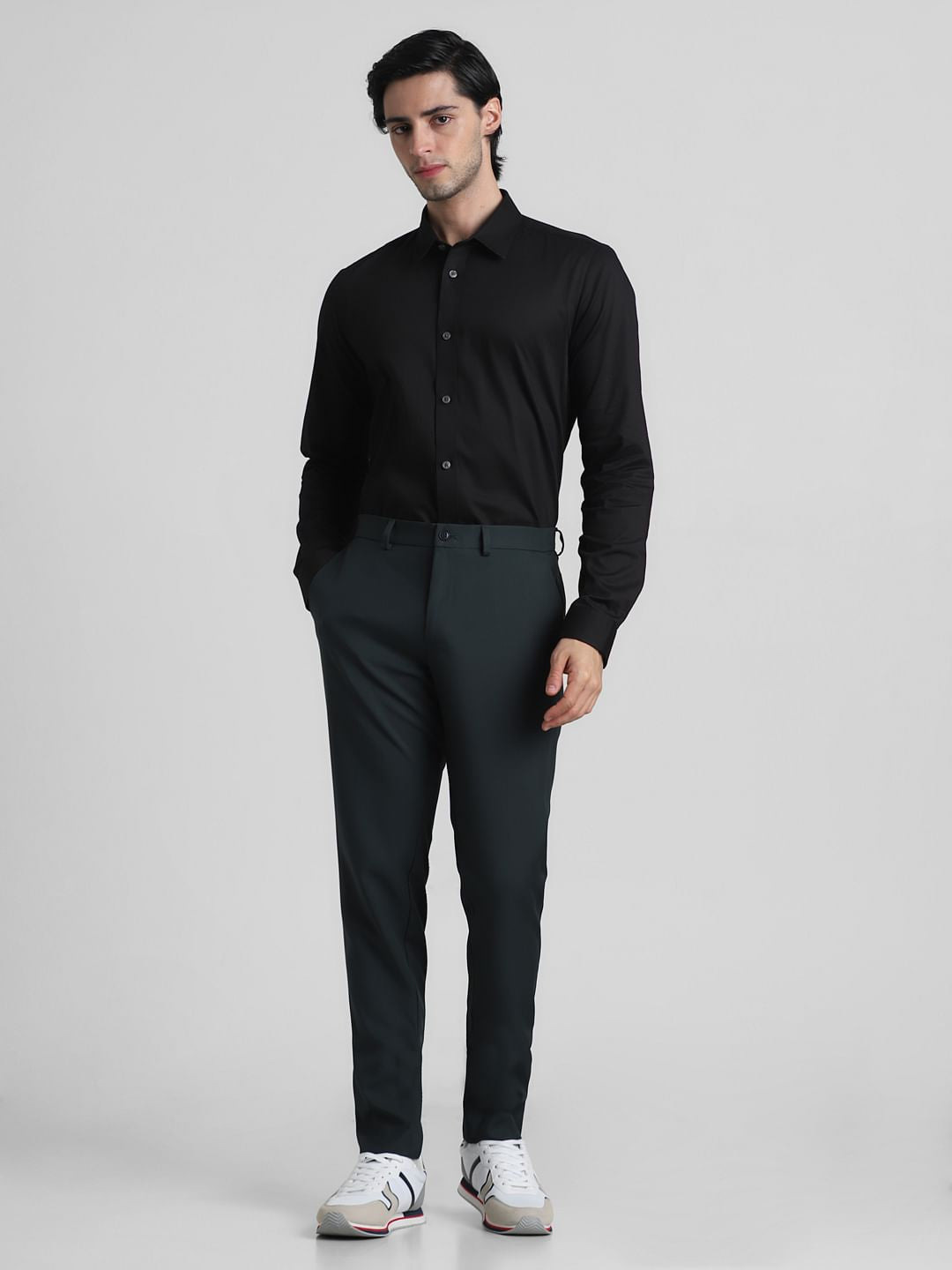 Black Formal Full Sleeves Shirt