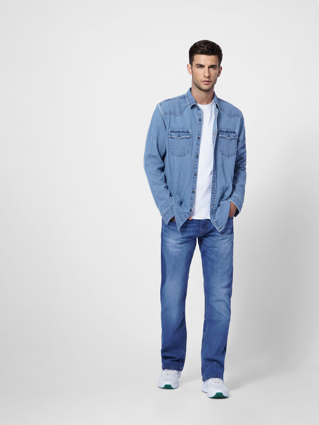 Blue High Rise Ray Bootcut Jeans