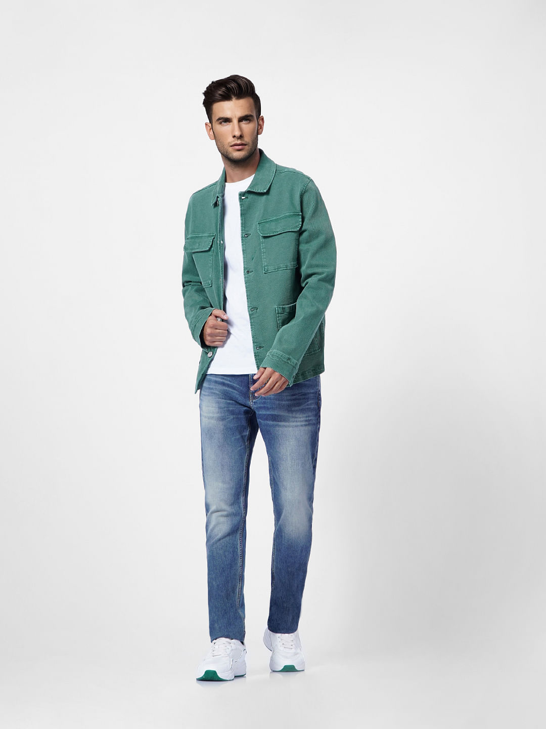 Dark Blue Low Rise Glenn Slim Jeans