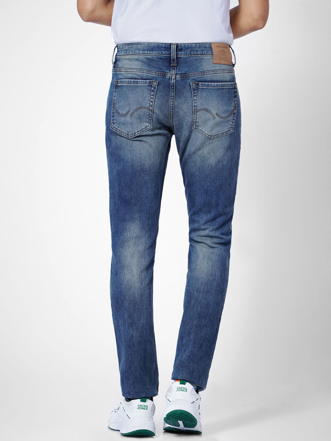 Dark Blue Low Rise Glenn Slim Jeans