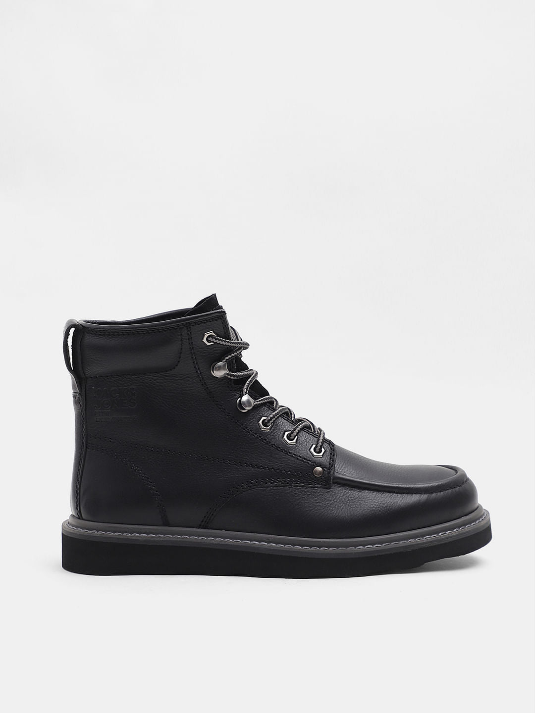 Black Premium Leather Boots - 40