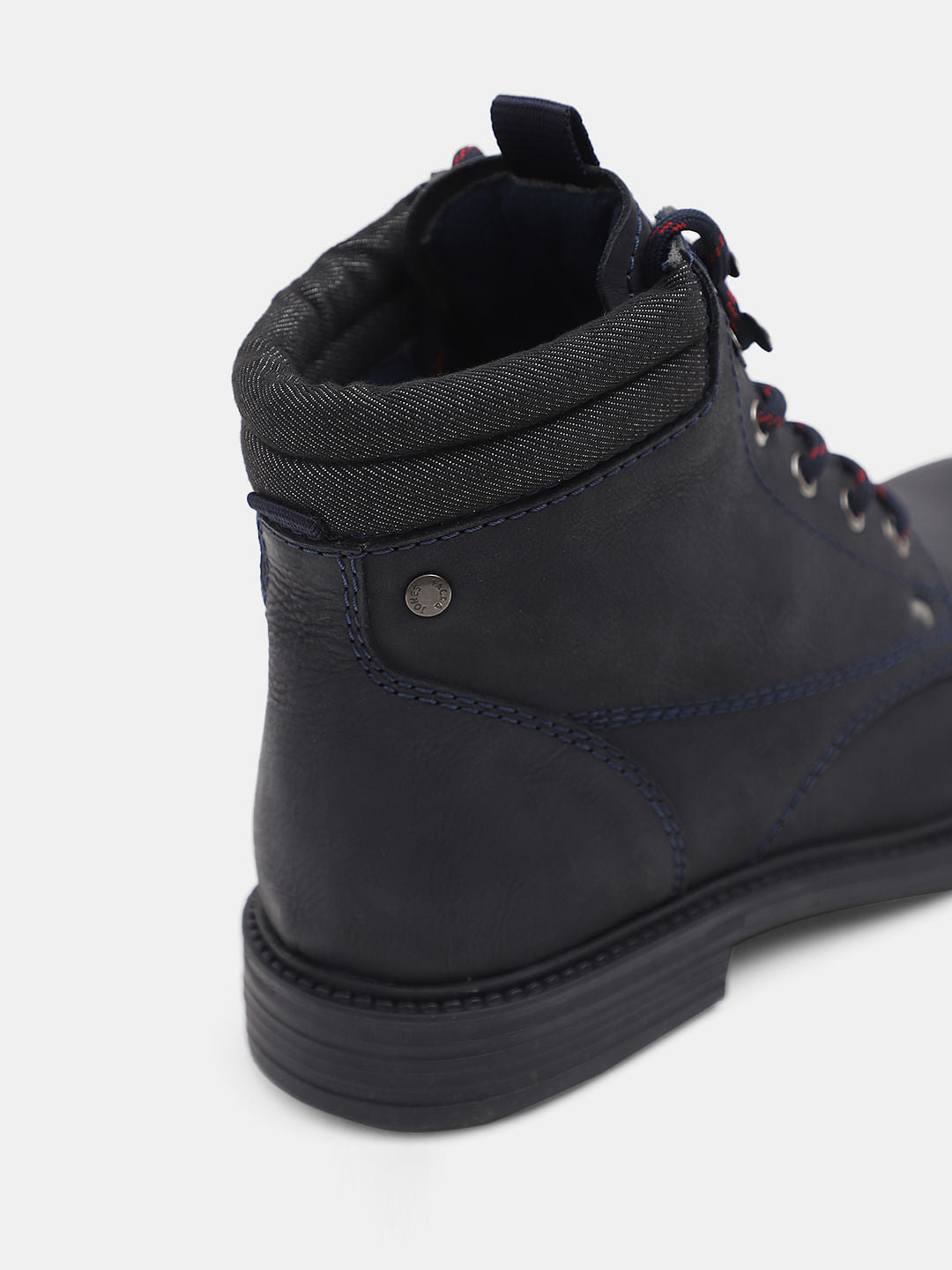 Navy Blue Premium Leather Boots