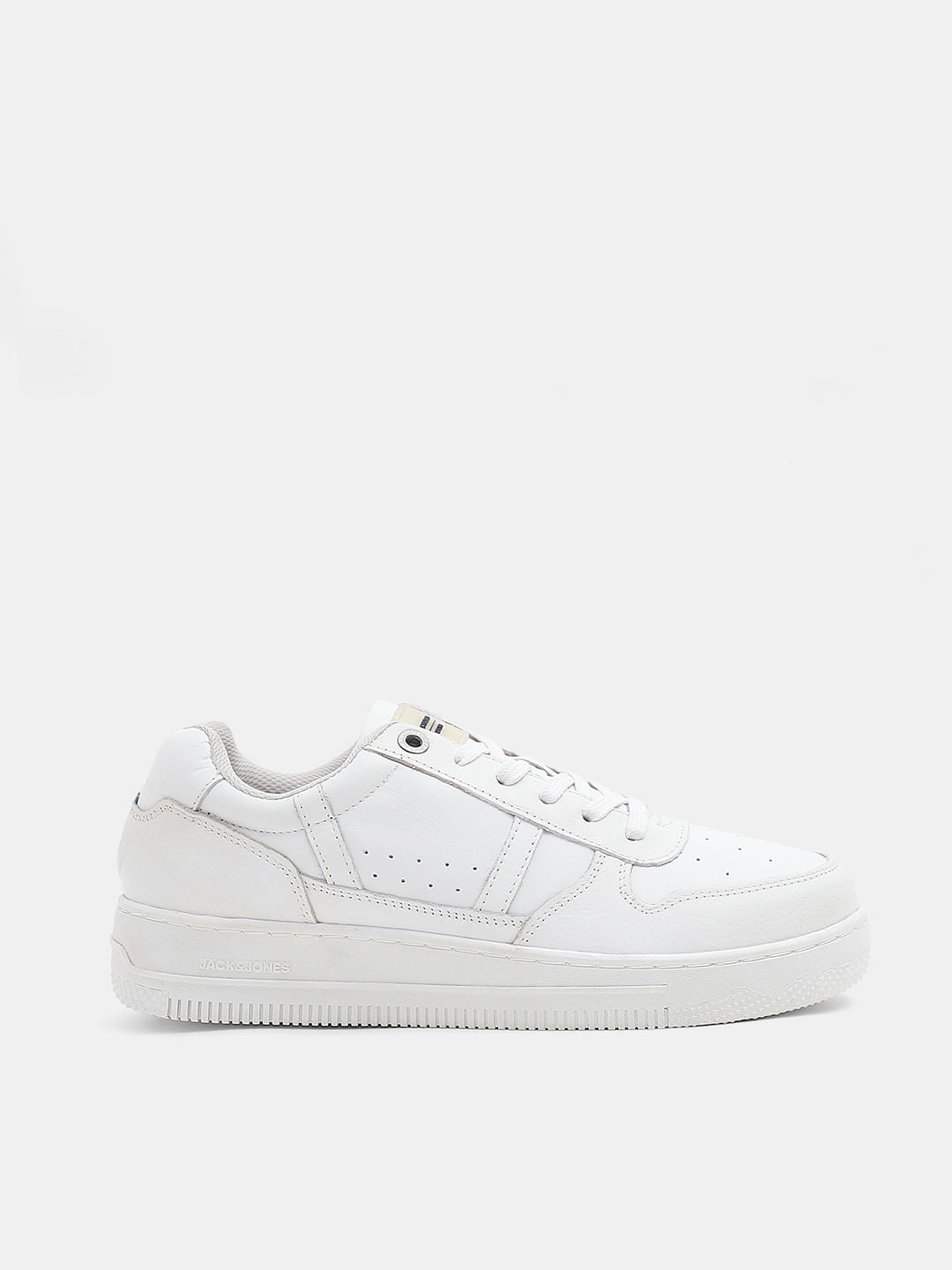 White Premium Leather Sneakers - 40