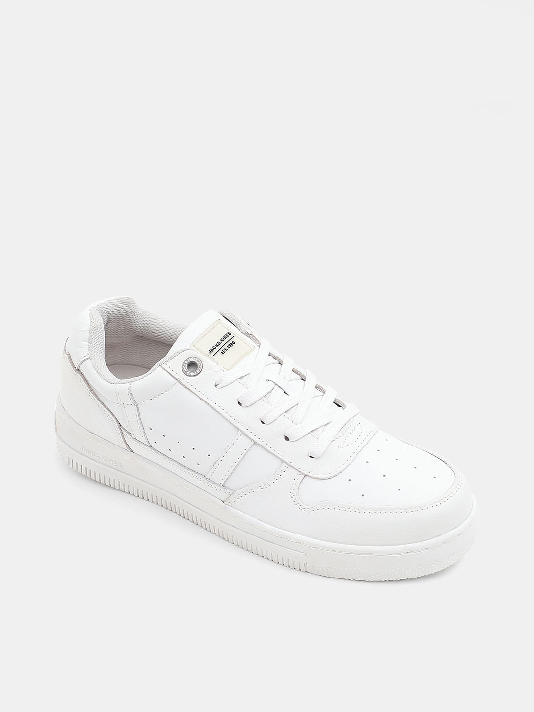 White Premium Leather Sneakers