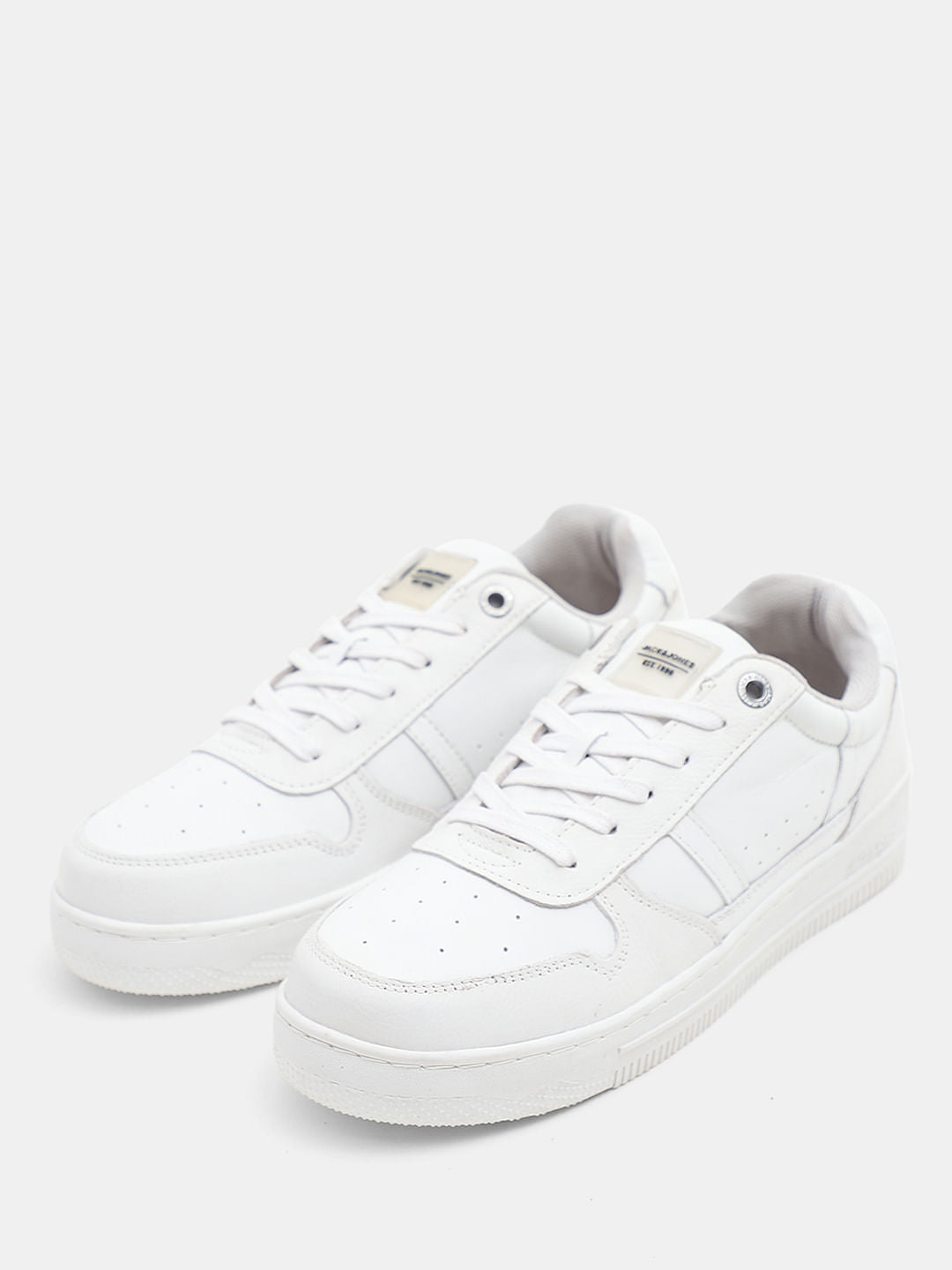 White Premium Leather Sneakers