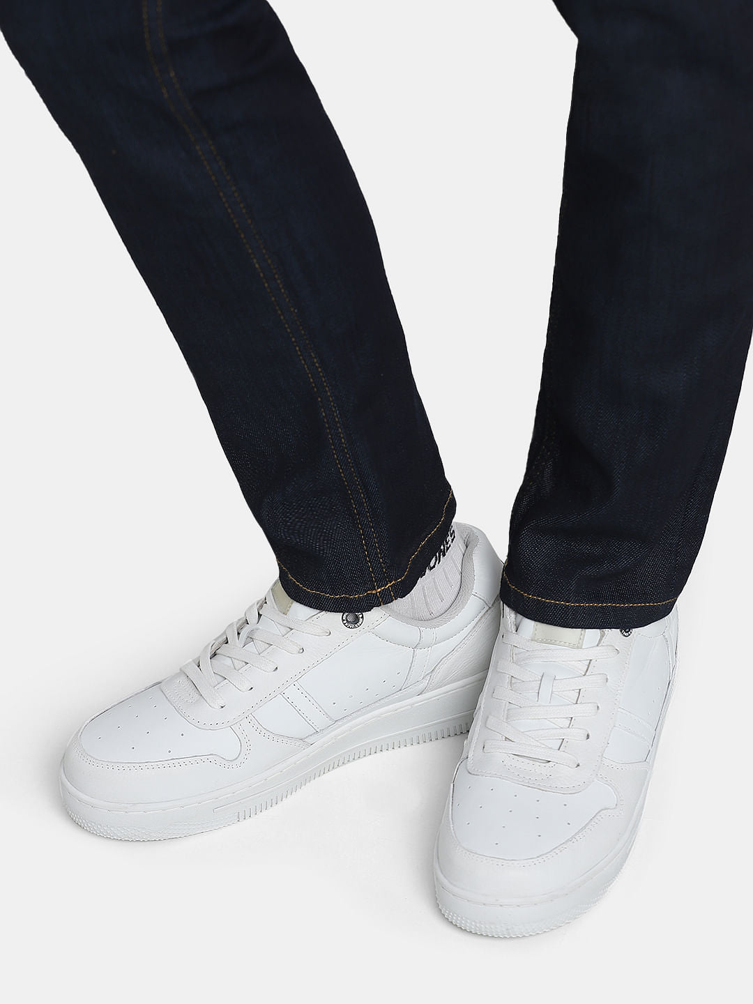 White Premium Leather Sneakers