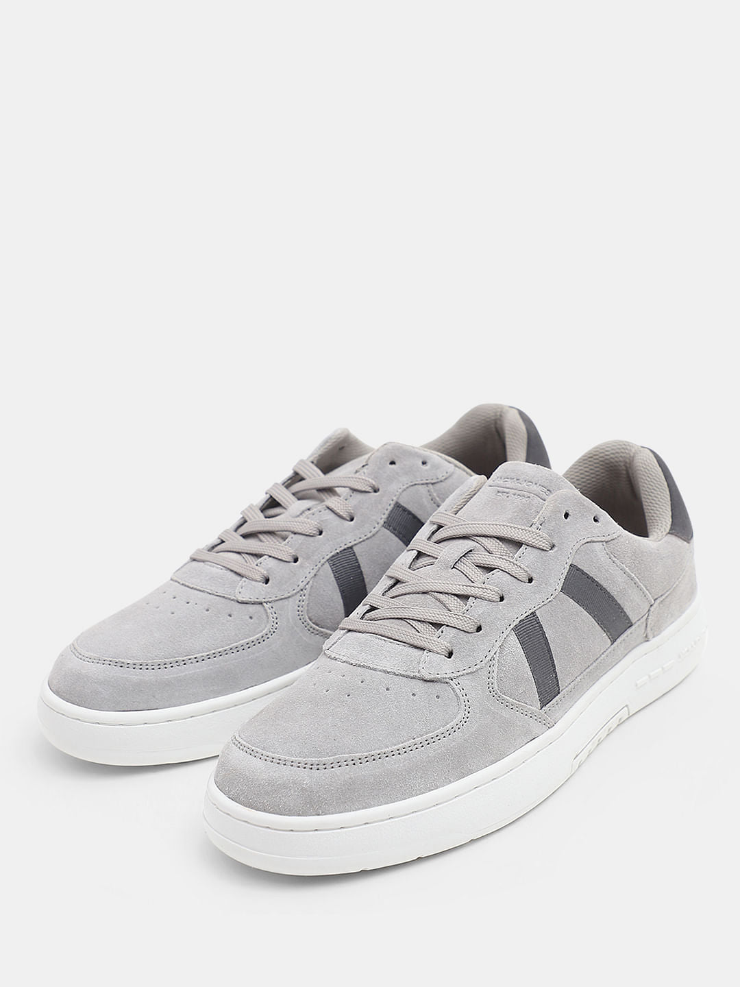 Grey Suede Classic Sneakers