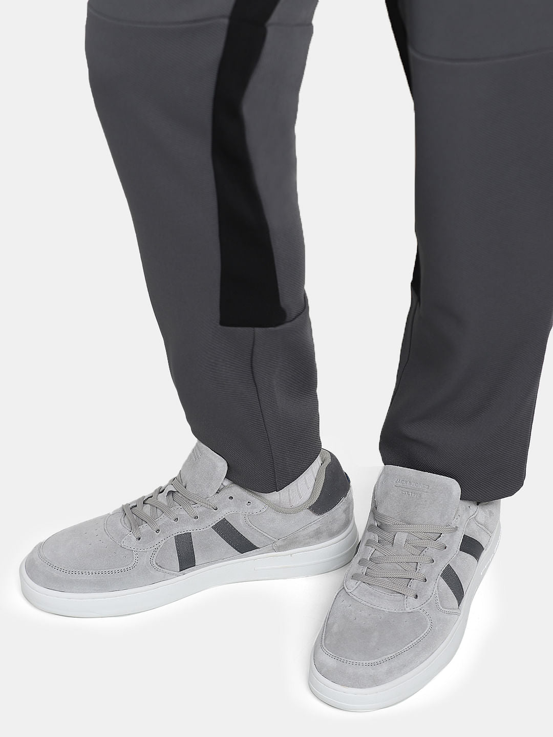 Grey Suede Classic Sneakers