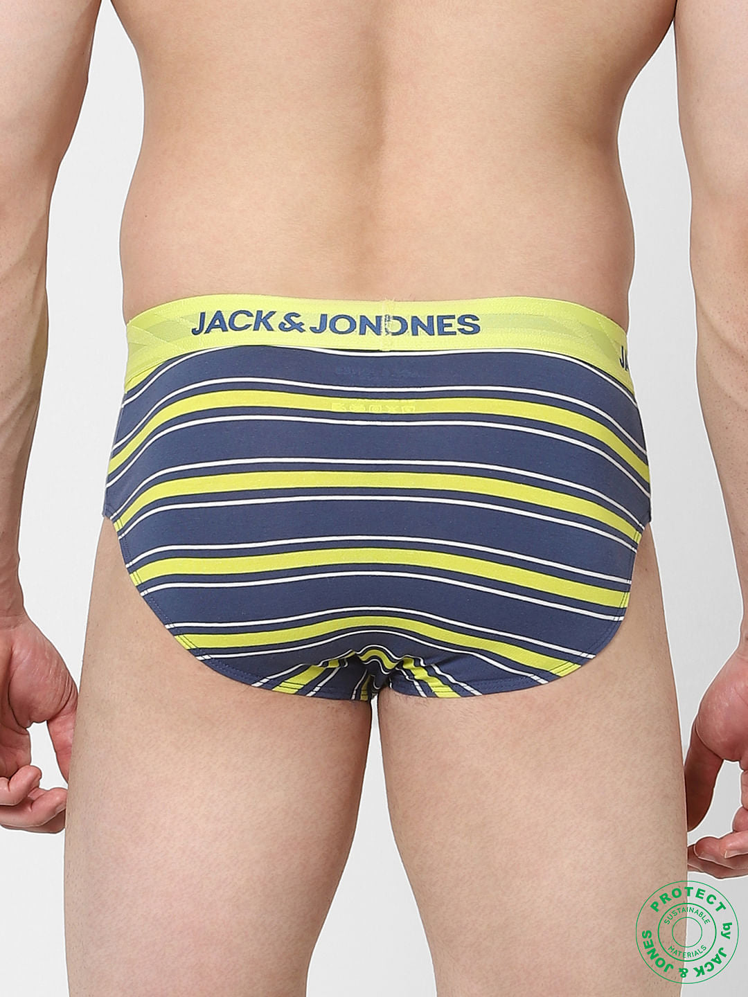 Blue Striped Briefs