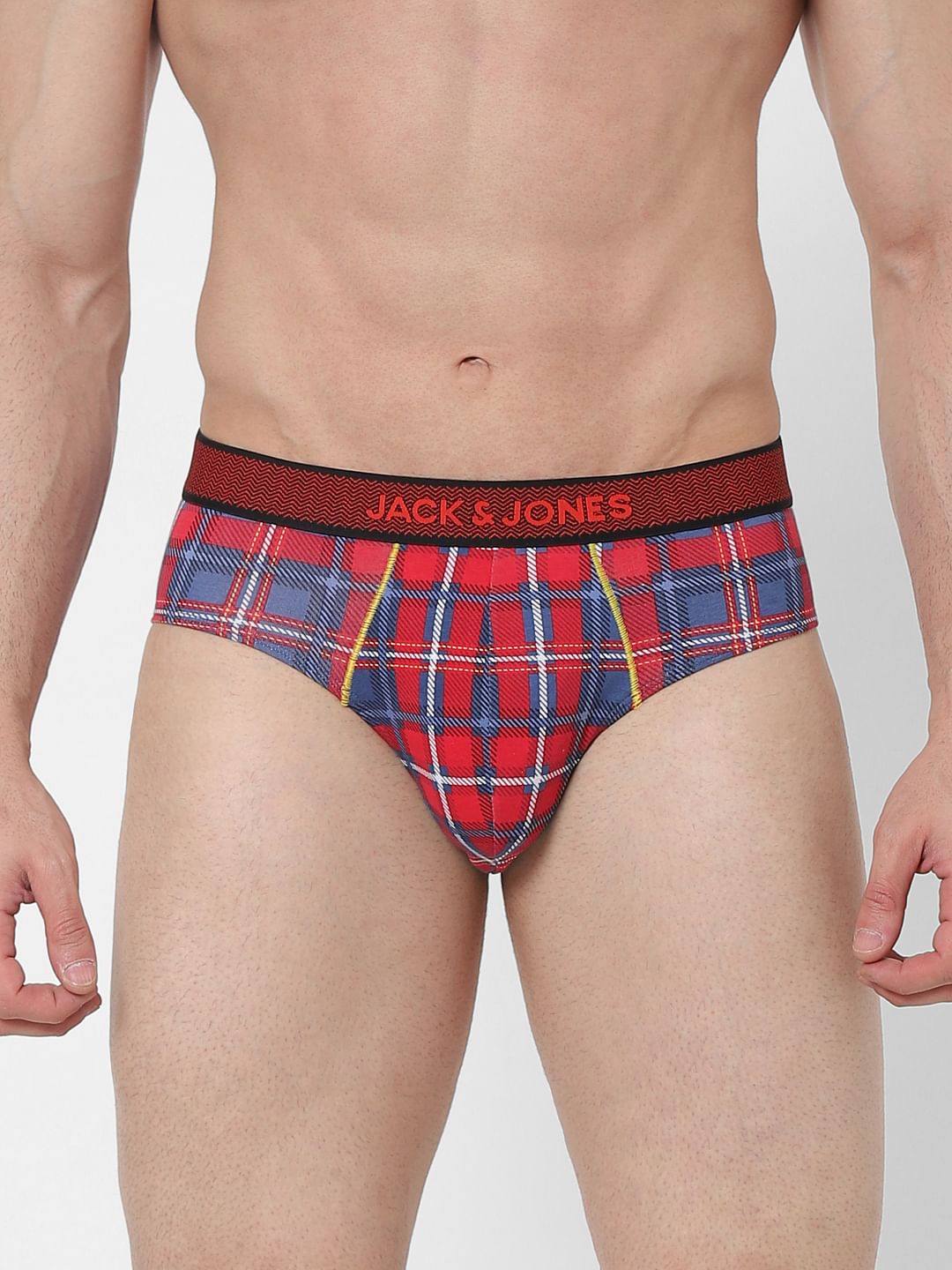Red Check Briefs - S