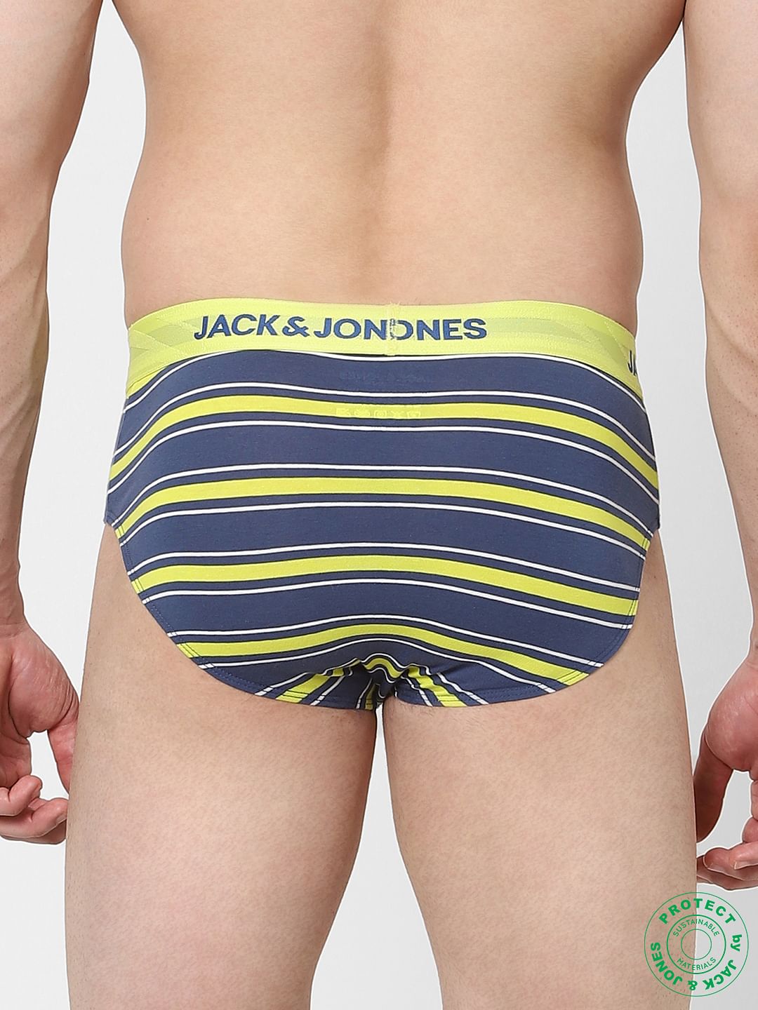 Blue Striped Briefs