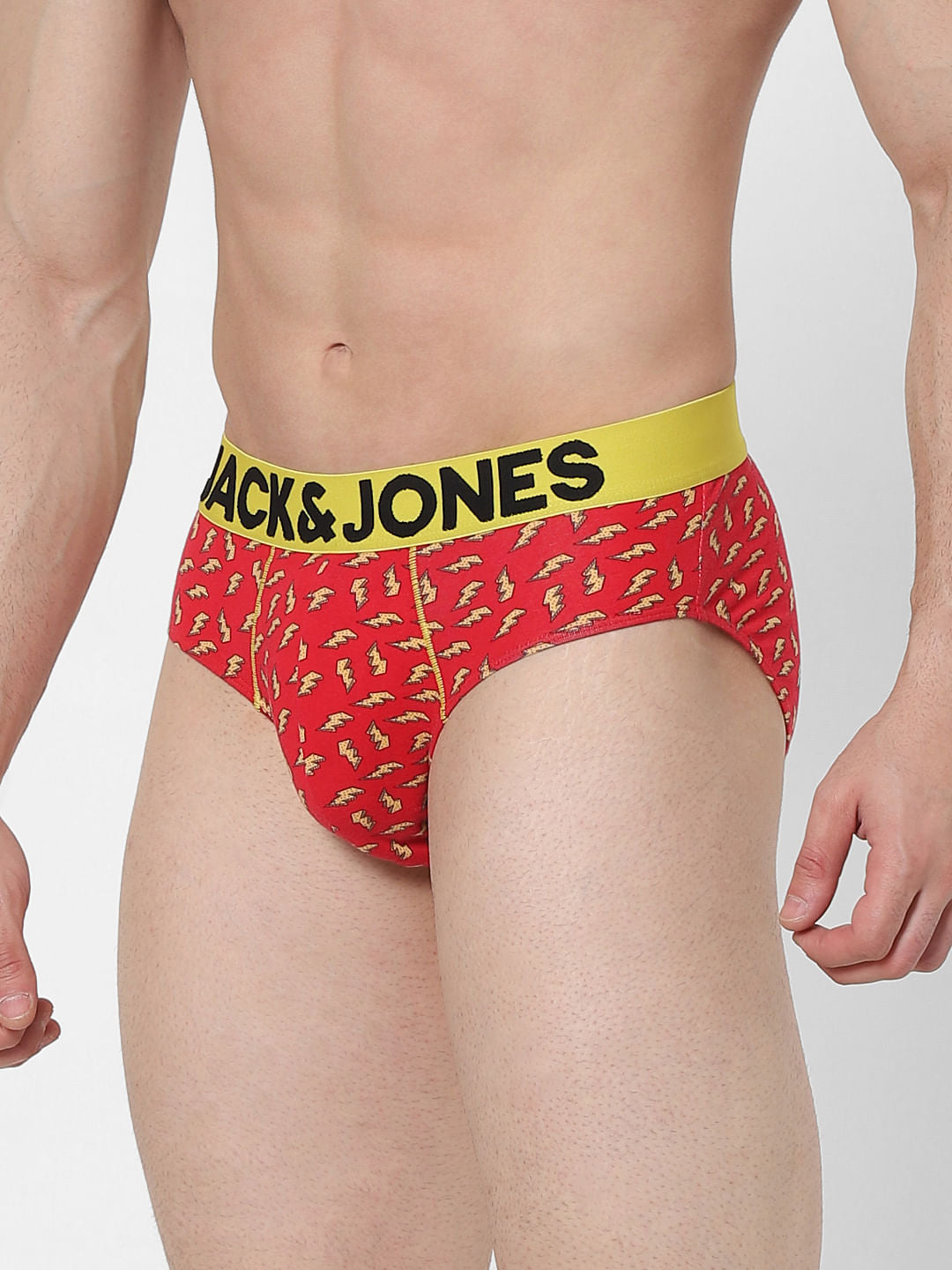 Red Thunder Print Briefs
