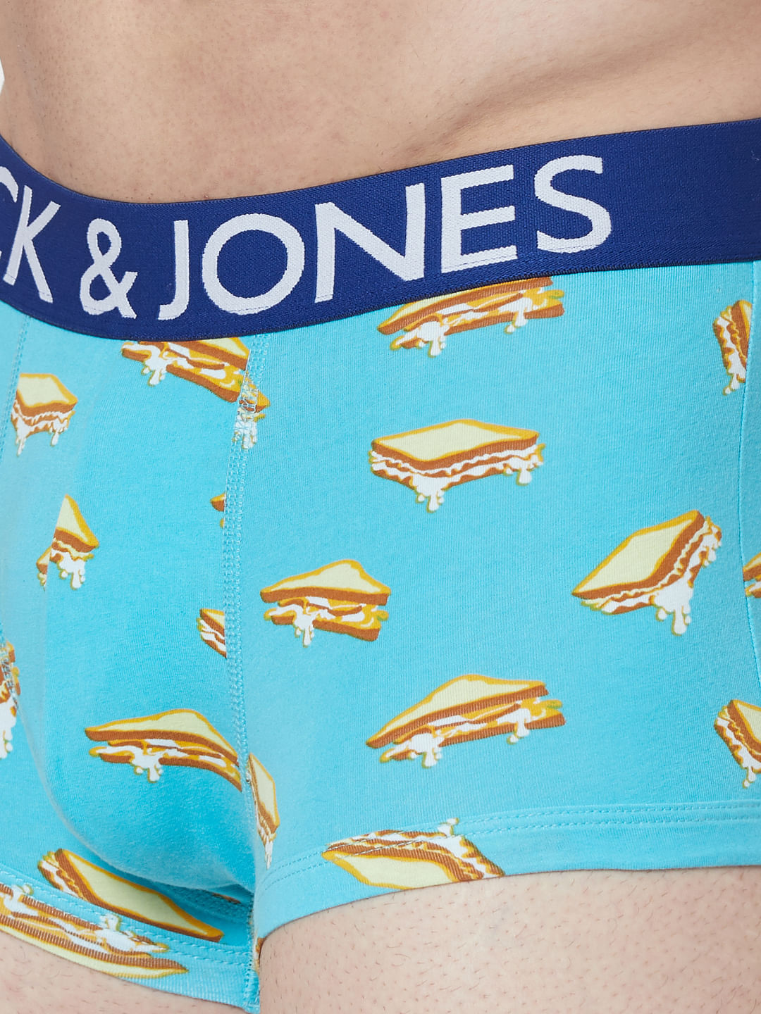 Blue Sandwich Print Trunks