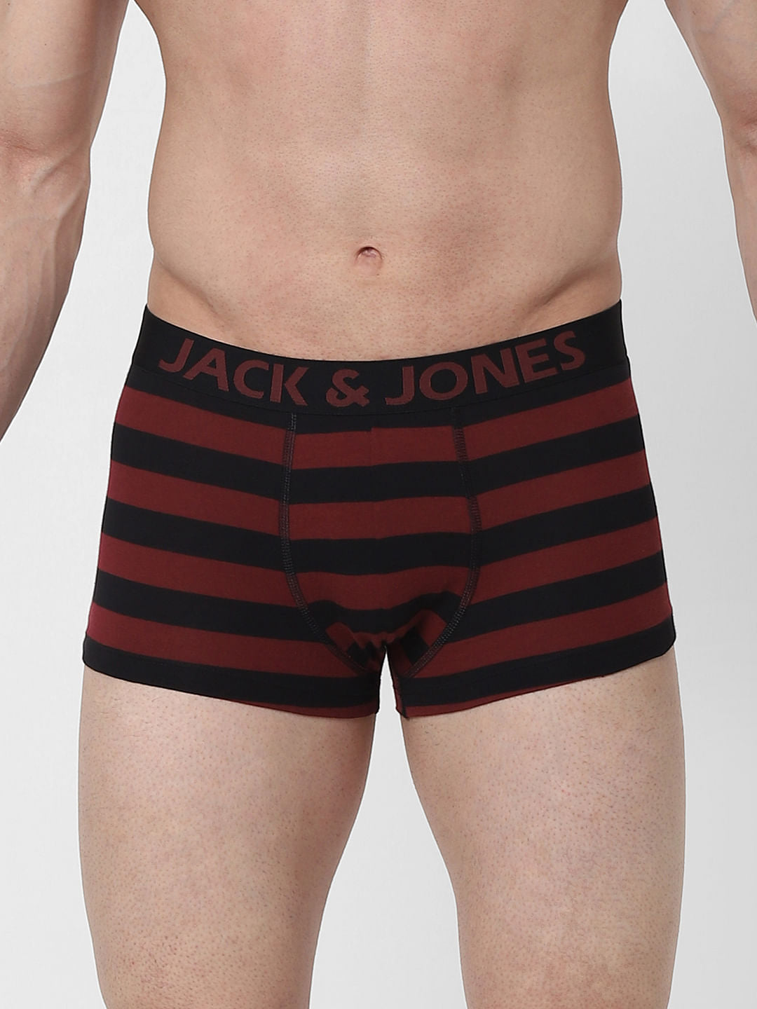 Maroon Striped Brazilian Trunk - S