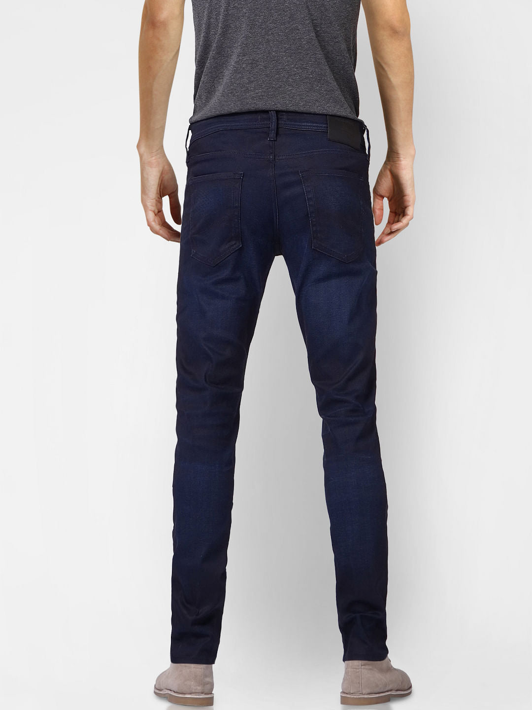 Blue Mid Rise Glenn Slim Fit Jeans