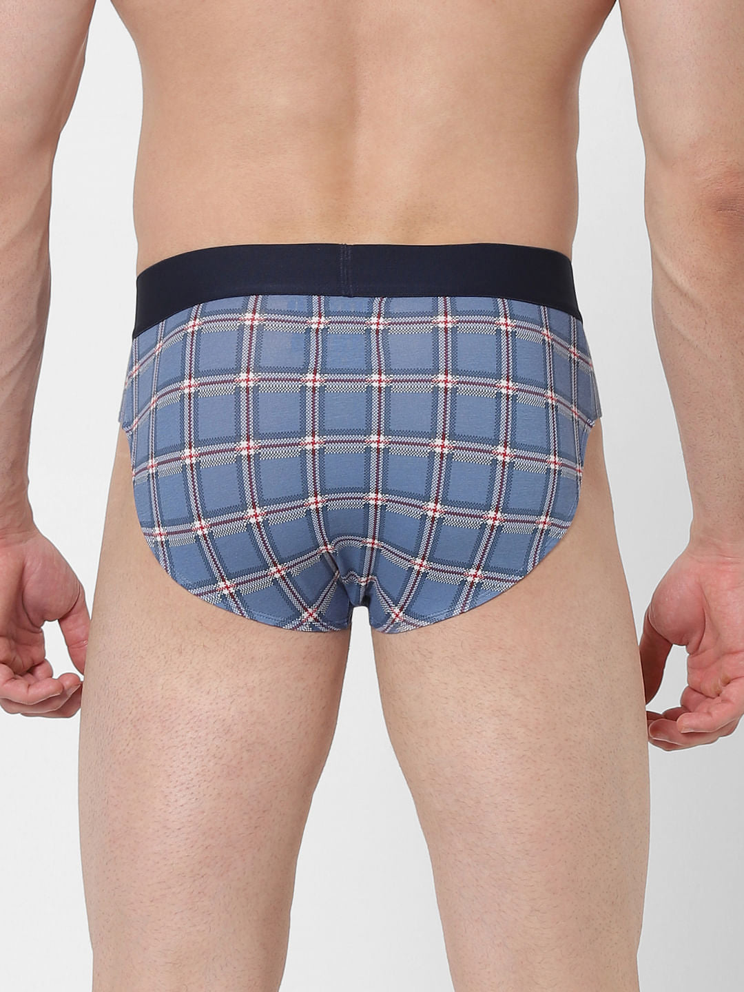Blue Check Briefs