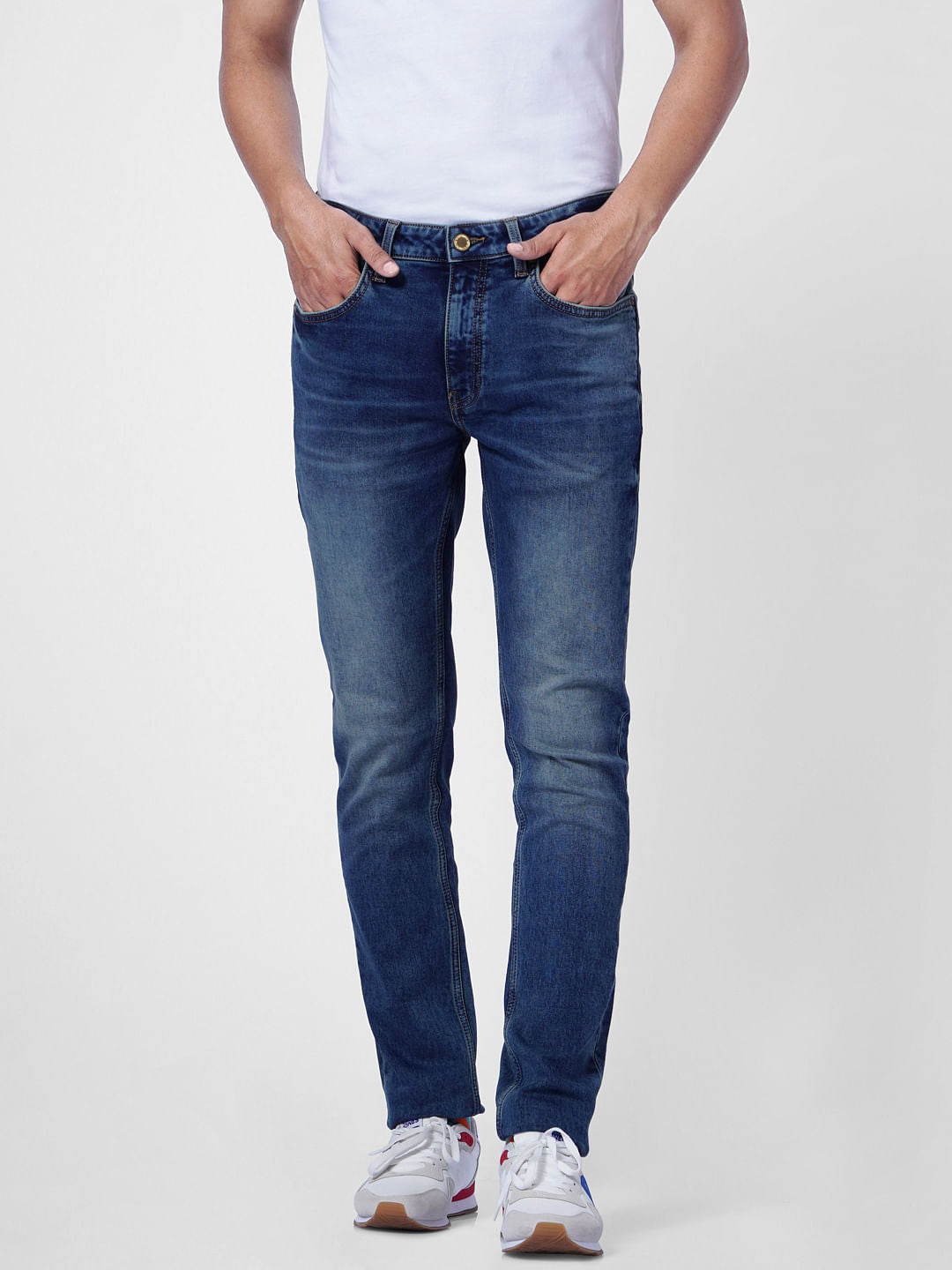 Dark Blue Low Rise Ben Skinny Jeans
