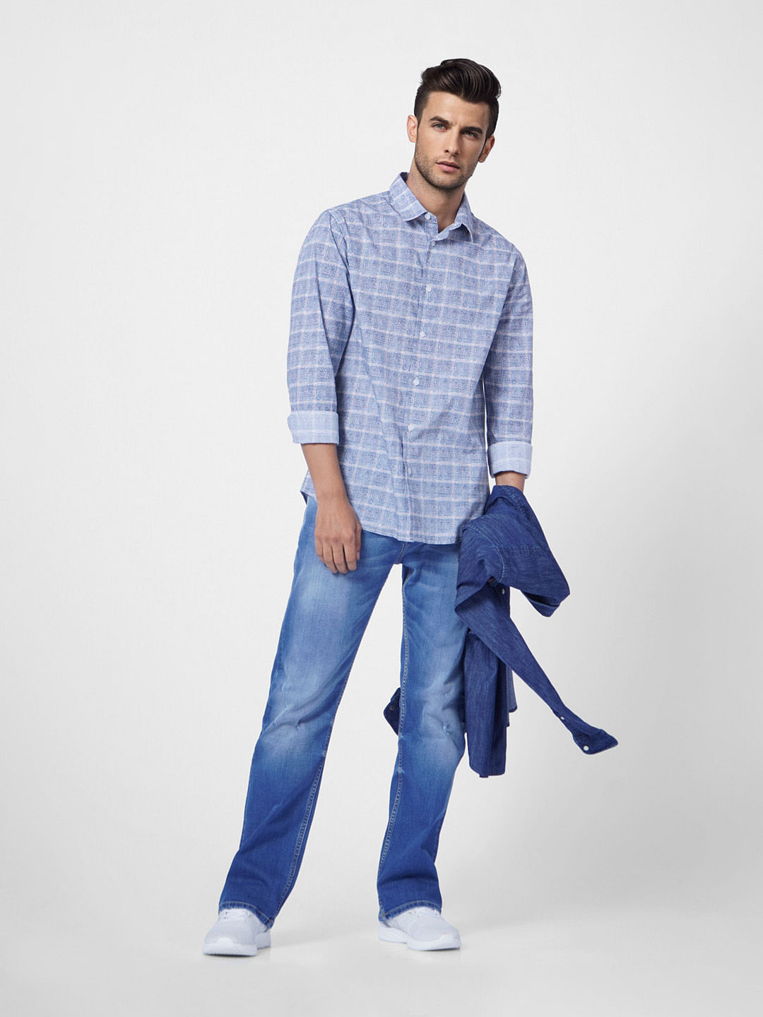 Blue High Rise Ray Bootcut Jeans - 28/30