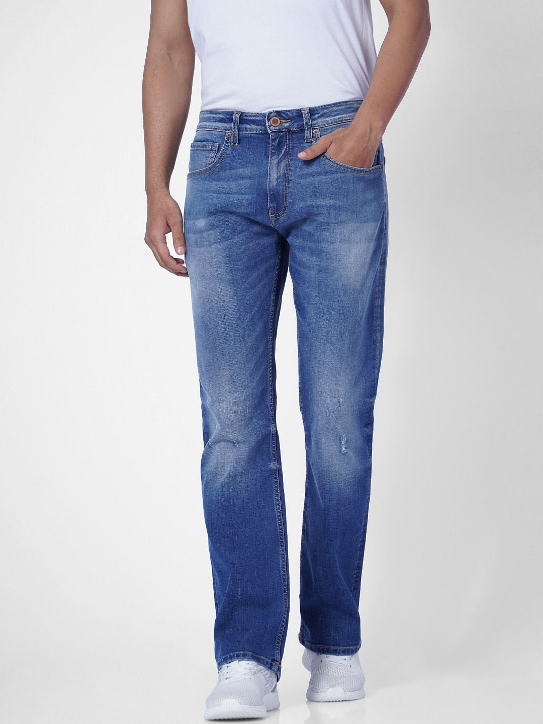 Blue High Rise Ray Bootcut Jeans