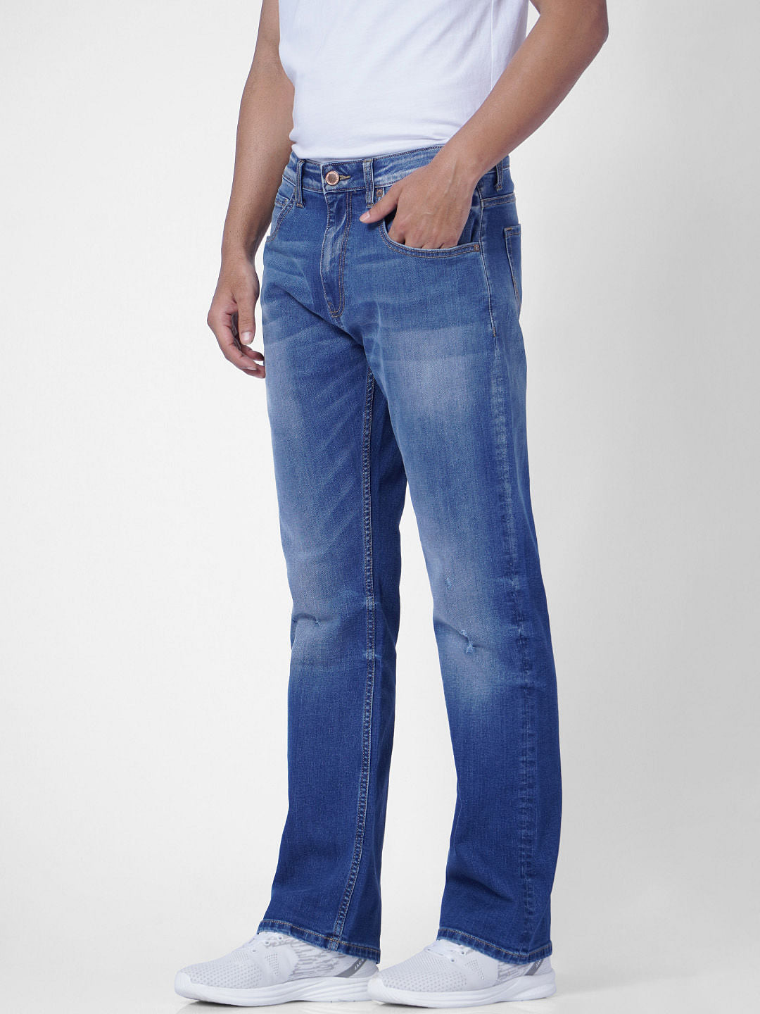 Blue High Rise Ray Bootcut Jeans