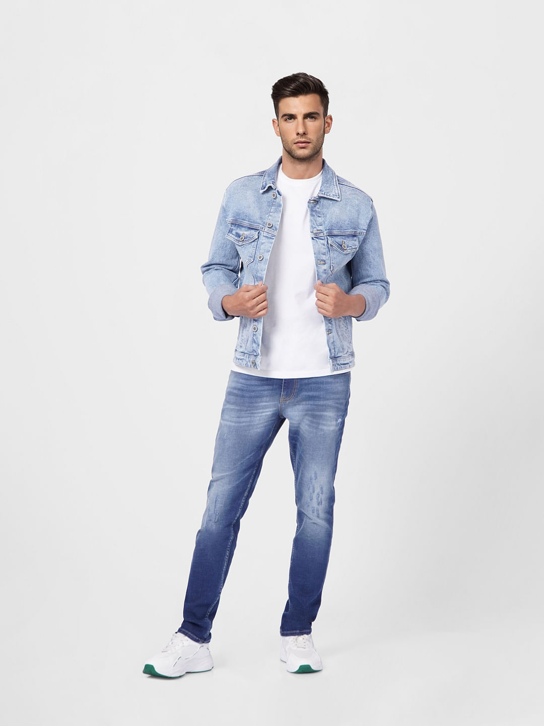 Light Blue Low Rise Glenn Slim Fit Jeans - 28/30