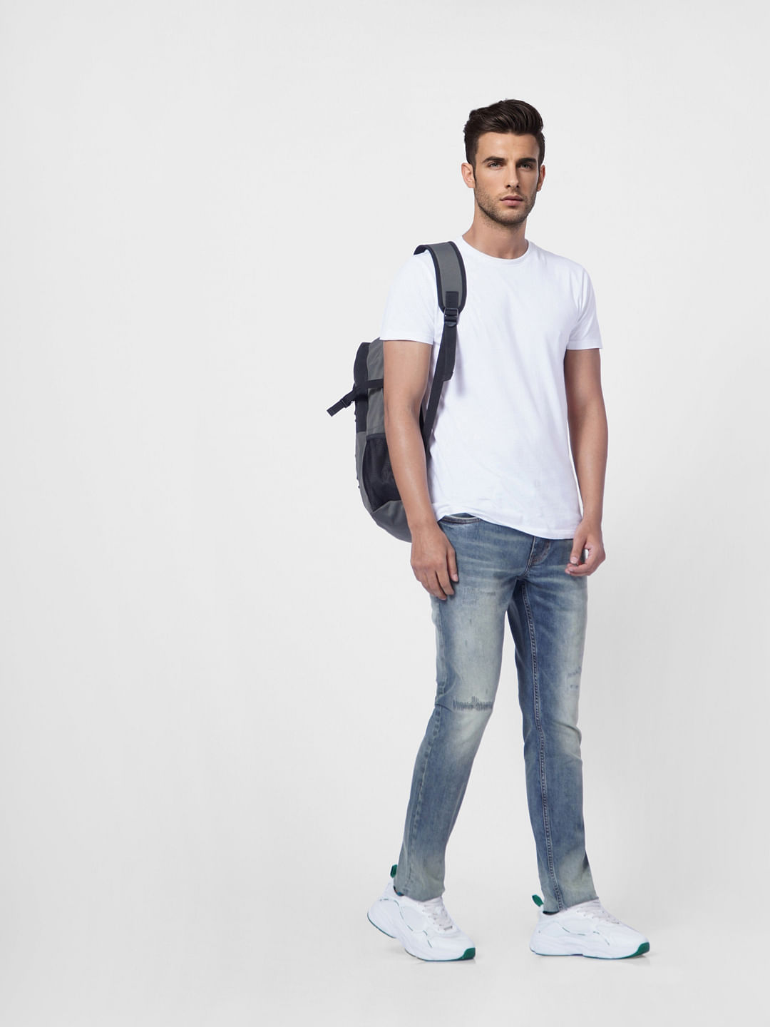 Dark Blue Low Rise Ben Skinny Jeans - 28/30