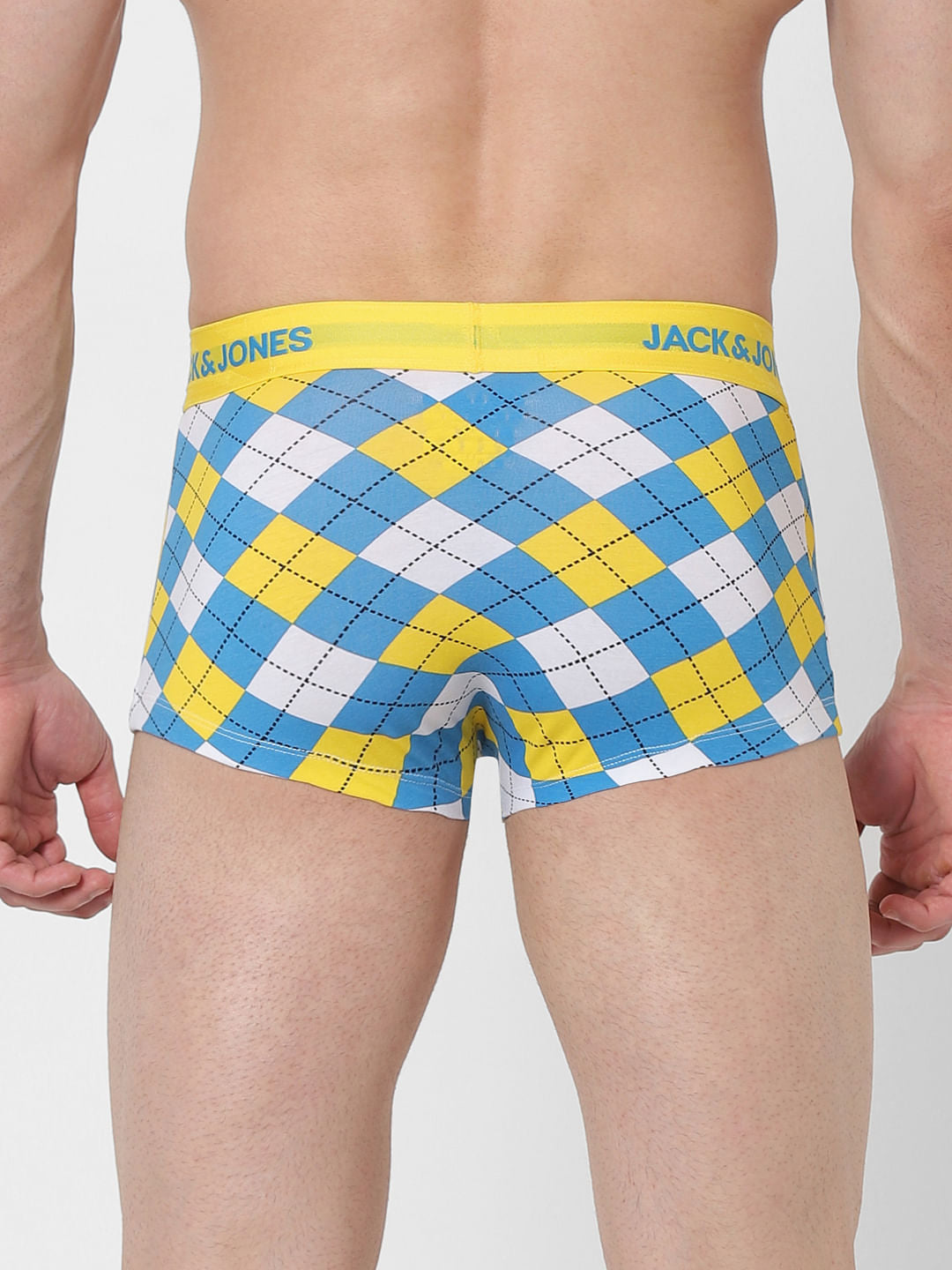 Pack of 2 Check Briefs - Yellow