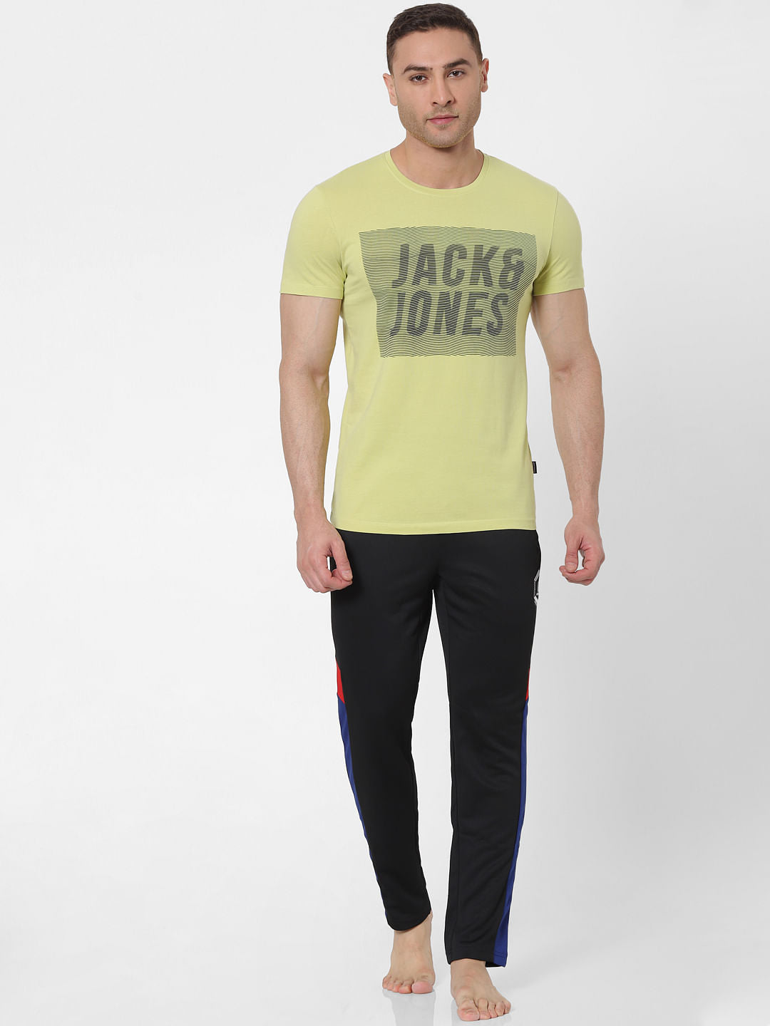 Green Logo Print Crew Neck T-shirt - S