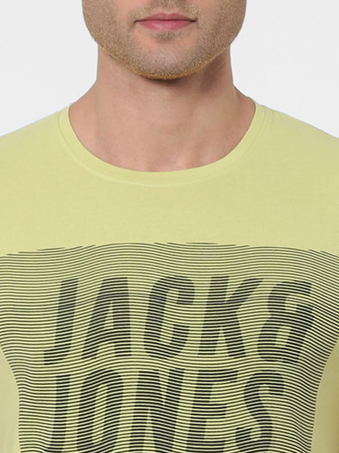 Green Logo Print Crew Neck T-shirt