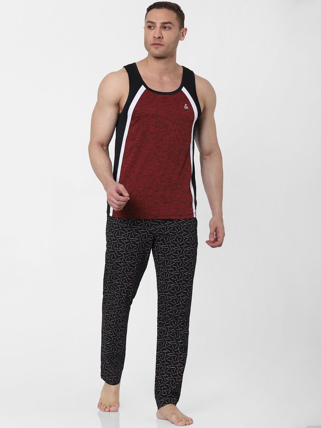 Red Logo Print Vest - S